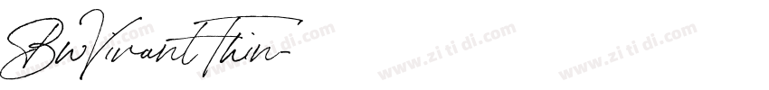 BwVivant Thin字体转换 BwVivant Thin字体转换